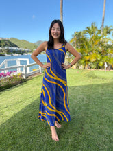 Load image into Gallery viewer, Buff 'n Blue Puakenikeni Maxi Dress