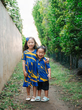 Load image into Gallery viewer, Buff 'n Blue Puakenikeni Boys Aloha Shirt