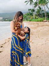 Load image into Gallery viewer, Buff 'n Blue Puakenikeni Maxi Dress