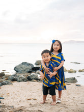 Load image into Gallery viewer, Buff 'n Blue Puakenikeni Boys Aloha Shirt