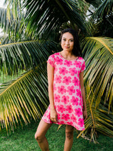 Load image into Gallery viewer, Hot Pink Hibiscus—Dress Maila
