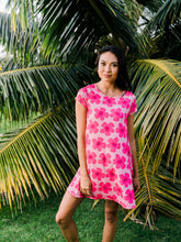 Load image into Gallery viewer, Hot Pink Hibiscus—Dress Maila