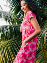 Load image into Gallery viewer, Hot Pink Hibiscus—Dress Maila