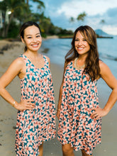 Load image into Gallery viewer, Blue Plumeria Dress Noe