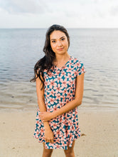 Load image into Gallery viewer, Blue Plumeria—Dress Maila