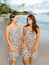 Load image into Gallery viewer, Blue Plumeria Dress Noe