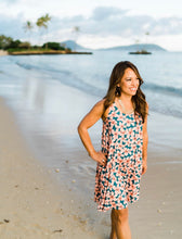 Load image into Gallery viewer, Blue Plumeria Dress Noe