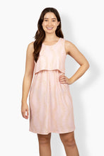 Load image into Gallery viewer, Pink Plumeria Maternity Nursing Dress
