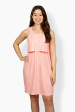 Load image into Gallery viewer, Peach Ginger Maternity Nursing Dress
