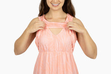 Load image into Gallery viewer, Peach Ginger Maternity Nursing Dress
