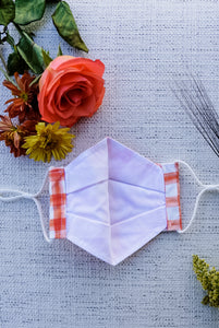 Pumpkin Plaid Origami Mask