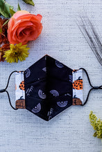 Load image into Gallery viewer, Fashionably Fall Pumpkins Origami Mask
