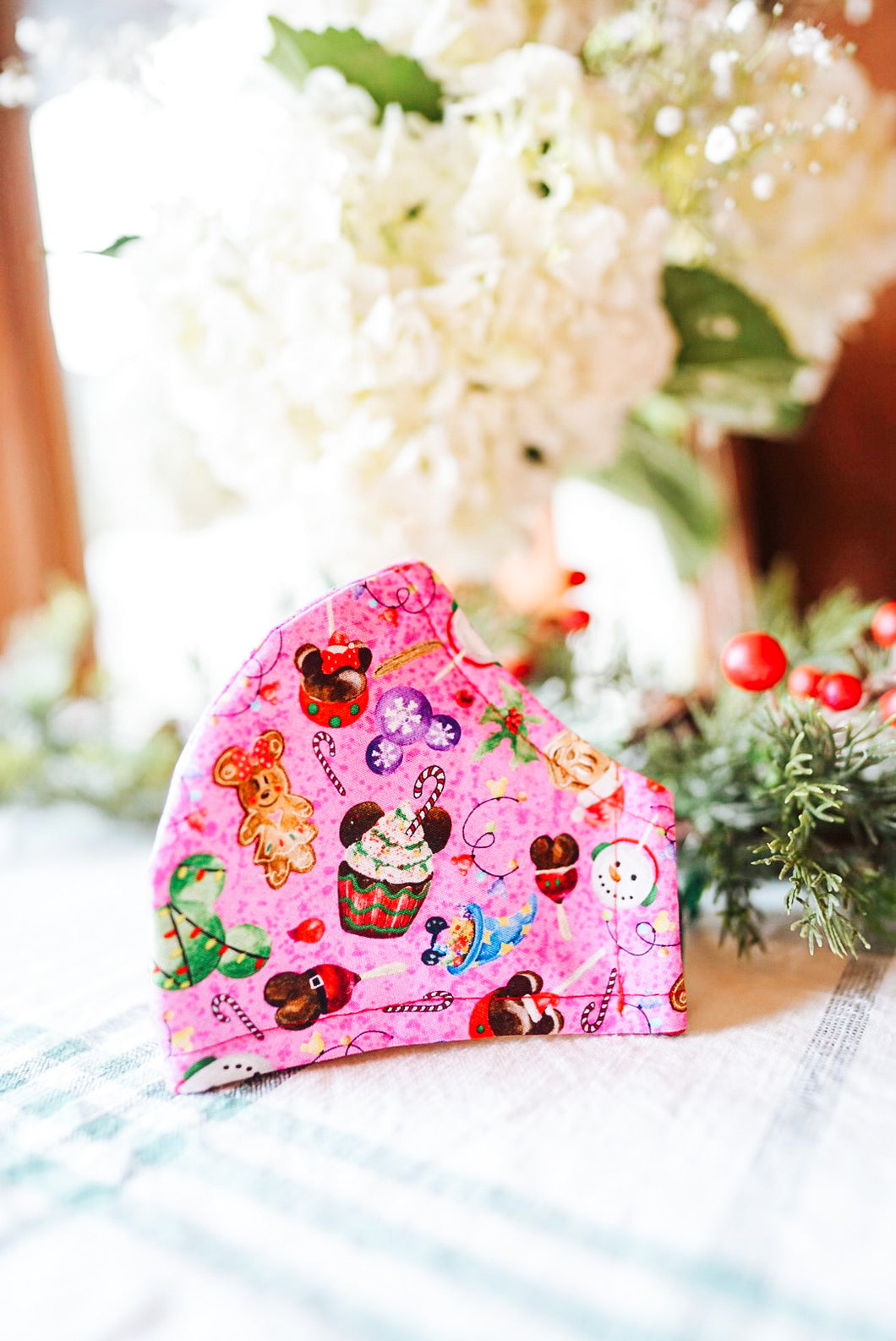 Pink Mickey & Minnie Holiday Treats Mask
