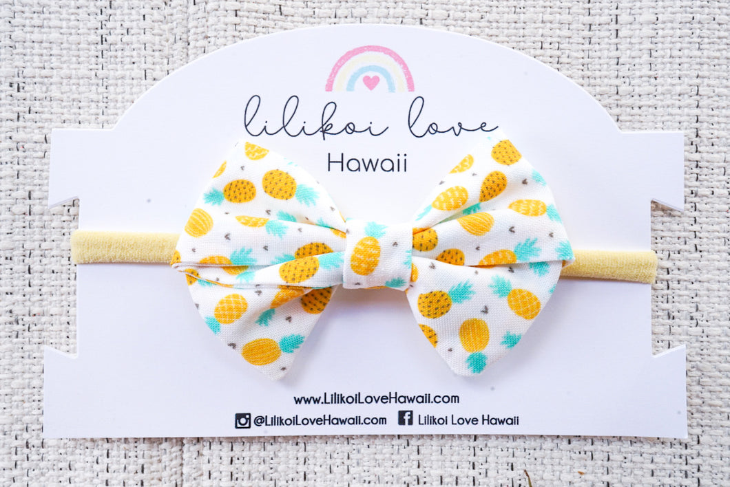 Pineapple Ribbon Bow – Ds Bowtique Creations
