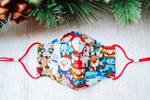 Load image into Gallery viewer, Rudolph the Red-Nosed Reindeer Origami Mask
