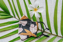 Load image into Gallery viewer, Mustard Anthuriums Origami Mask

