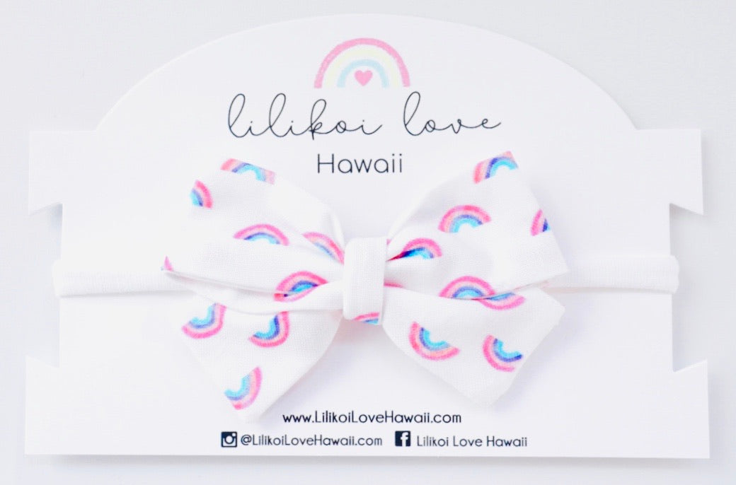 Kawaii Rainbow Bow