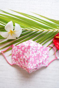 Pink Sakura in Bloom Origami Mask