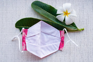 Hot Pink Hibiscus Origami Mask