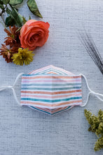 Load image into Gallery viewer, Fall Stripes Origami Mask
