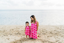 Load image into Gallery viewer, Hot Pink Hibiscus Toddler Tank Dress
